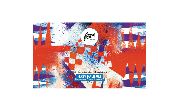 étiquette de canette de bière craft fauve illustrées par Justine figueiredo