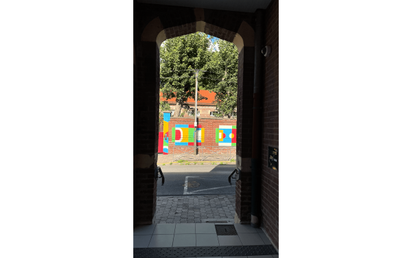 playgrounds: fresque signalétique sur le sport