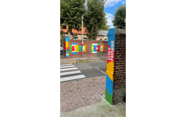 playgrounds: fresque signalétique sur le sport