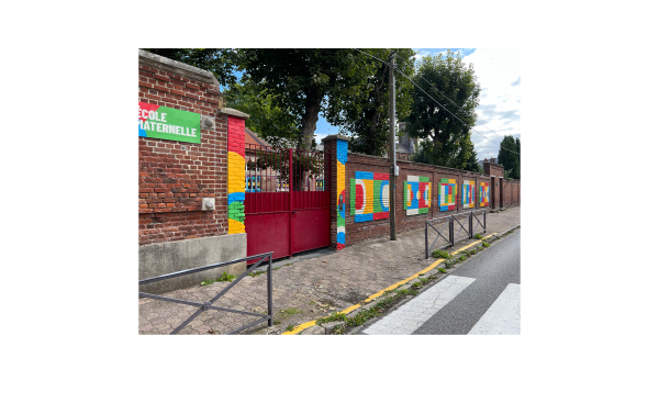 playgrounds: fresque signalétique sur le sport