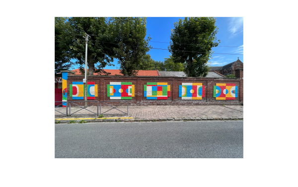 playgrounds: fresque signalétique sur le sport