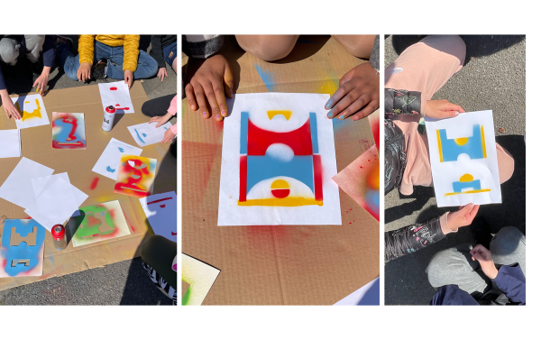 playgrounds: fresque signalétique sur le sport