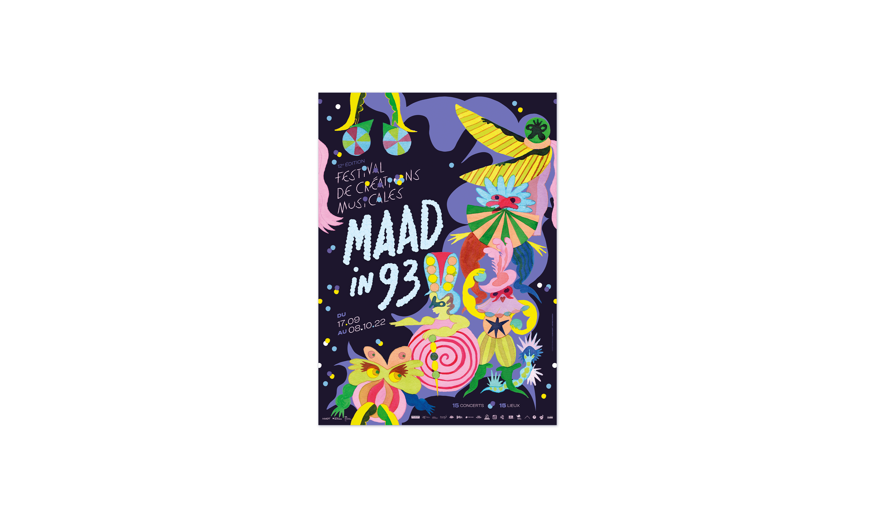 Affiche du 12e festival de créations musicales Maad in 93