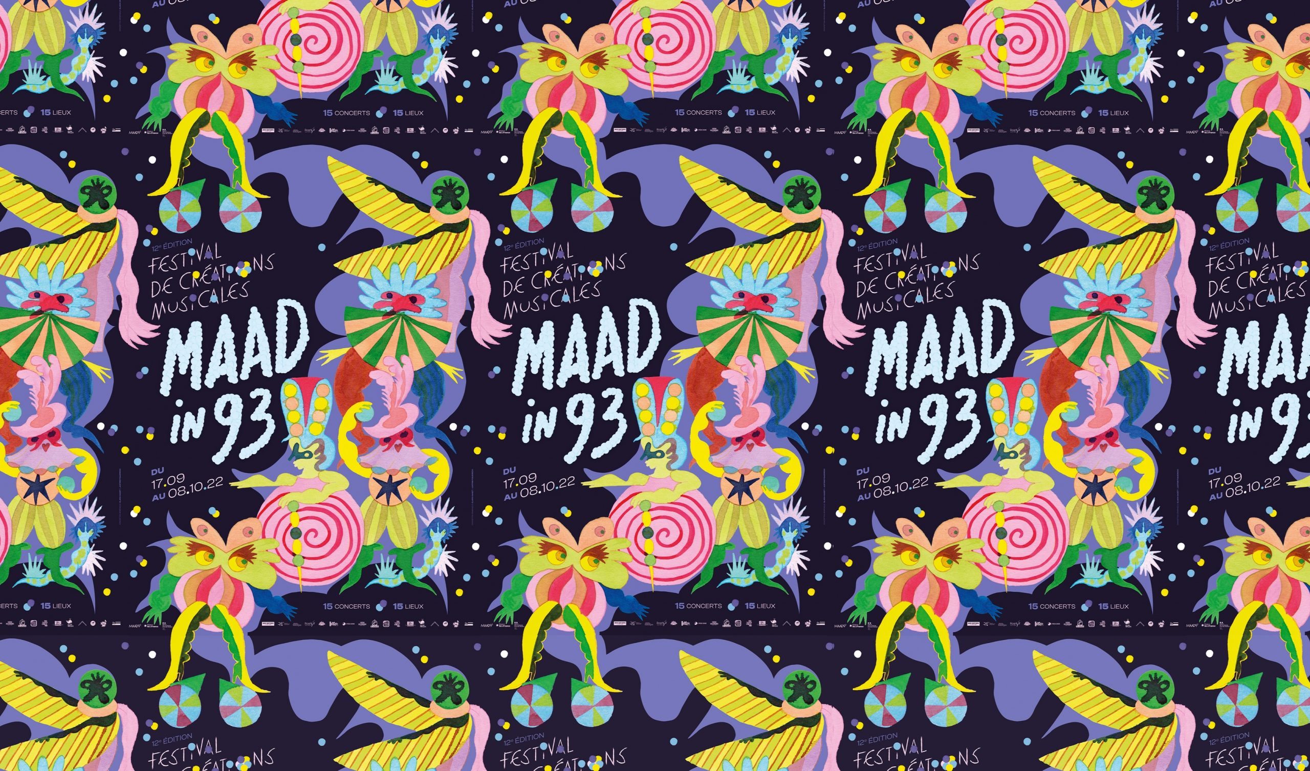 Affiche du 12e festival de créations musicales Maad in 93