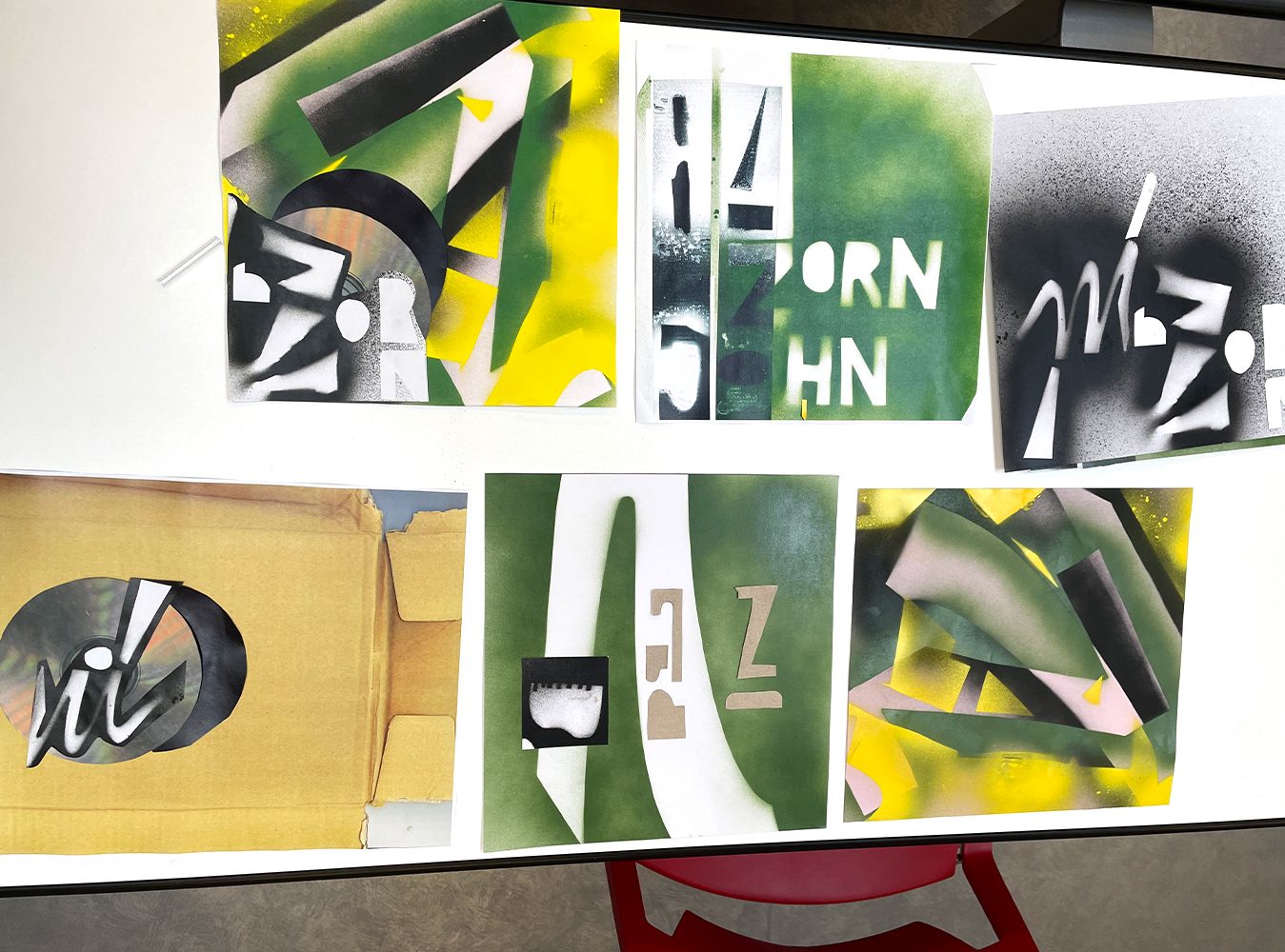 Workshop The Bootleg Brigade par Justine Figueiredo au Signe (Centre National du Design Graphique) à Chaumont en Haute-Marne en 2021.