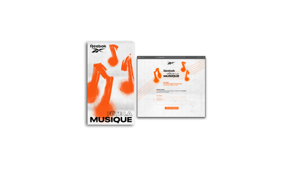 assets de l'event reebok fête la musique au Citadium caumartin