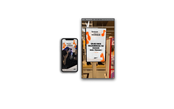 assets de l'event reebok fête la musique au Citadium caumartin